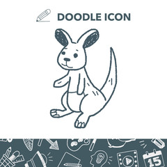 kangaroo doodle