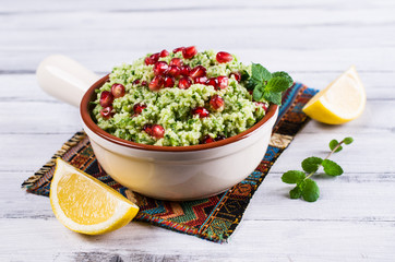 Couscous with pomegranate