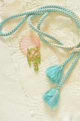 亀の水引　和風背景
