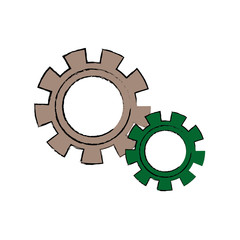 gear wheel mechanical business collaboration teamwork icon concept