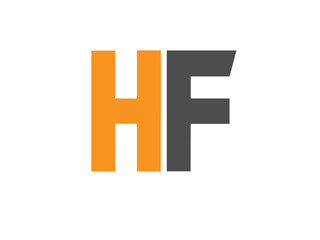 Obraz premium HF Initial Logo for your startup venture