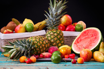 Colorful fruits