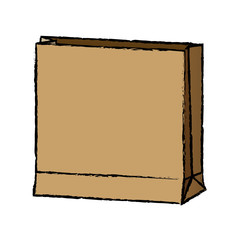 paper shopping bag handle package icon