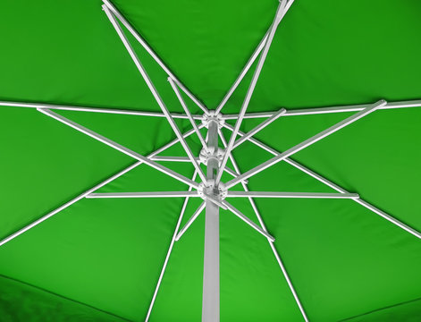 Under umbrella background - green