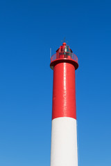 Red and white lighthouse