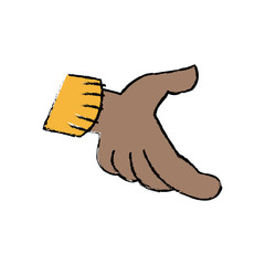 cartoon hand part of body