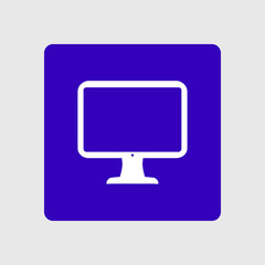 Ð¡omputer display sign icon. Flat design style.