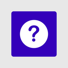 Question mark sign icon. Help symbol. FAQ sign. Flat design style. 