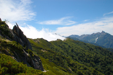 夏の燕岳