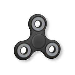 Illustration of Realistic Vector Fidget Spinner Toy Isolated
