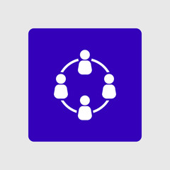 Communication concept. Social network single icon. Global technology. The network of social connections in the business.