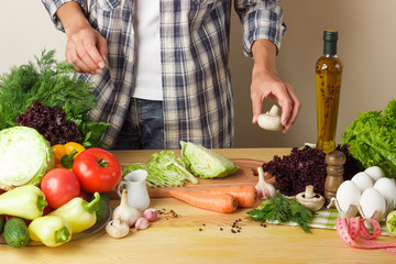 Woman cook at the kitchen