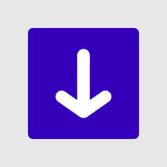 Arrow icon. Pointer direction for land navigation.