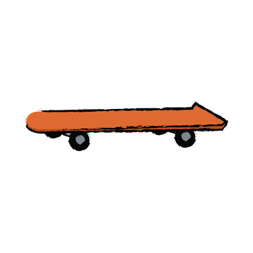 orange skateboard board sport element