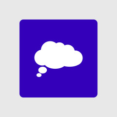 Chat Flat Icon.Badge discussion, dialogue, correspondence character.