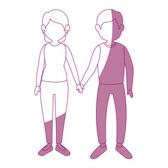 couple in love icon over white background vector illustration