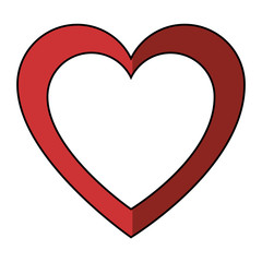 Decorative heart symbol icon vector illustration graphic design