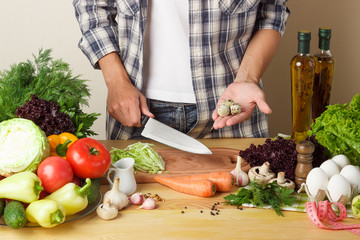 Woman cook at the kitchen