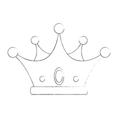 Luxury king crown icon vector illustration graphic design