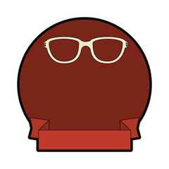 decorative frame with ribbon icon vector illustration graphic design