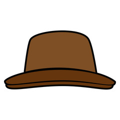 vintage hat accesory icon vector illustration graphic design