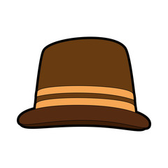 vintage hat accesory icon vector illustration graphic design