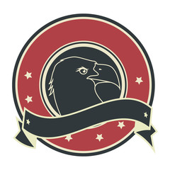American eagle symbol icon vector illustration graphic design