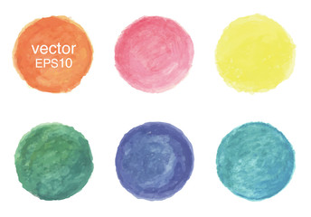 Vector watercolor circles