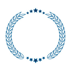 wreaht of leaves icon vector illustration graphic design