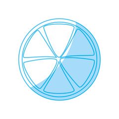 Lemon slice isolated icon vector illustration graphic design