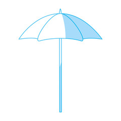 Beach umbrella isolated icon vector illustration graphic design