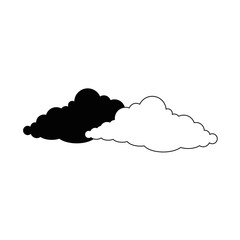 Cloud weather symbol icon vector illustration graphic design