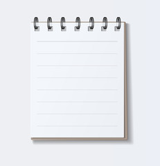 notebook Blank paper cute vector art illustration