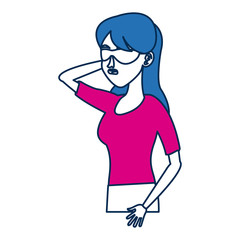 girl avatar people woman young cartoon