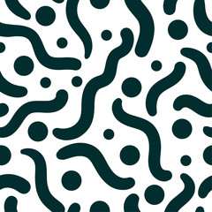 Black and white seamless patterns.