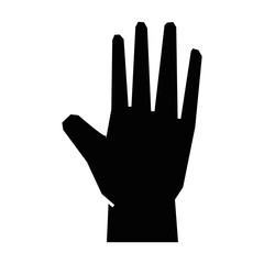 Obraz premium Human hand symbol icon vector illustration graphic design