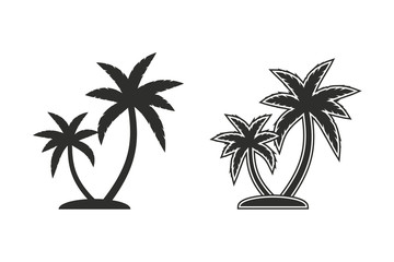 Palm tree vector icon.