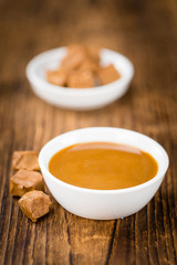 Caramel Sauce (selective focus)