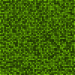 poster green transparent squares. banner abstract green black background. halftone effect. vector illustration