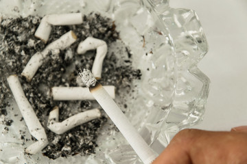 Smoking another cigarette