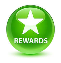 Rewards (star icon) glassy green round button