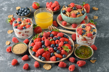 Different healthy food