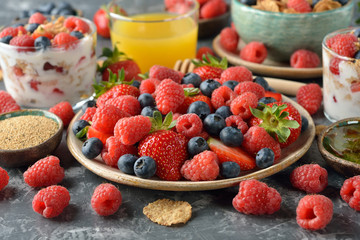 Different healthy food