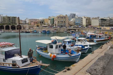 Foto op Canvas Heraklion, Crète, Petit port de pêche © Stephane