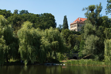 Fototapeta na wymiar Parkanlage Stromovka in Prag