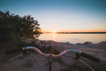 Biking trip on a laguna