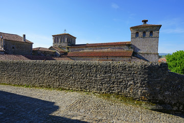 Fototapeta na wymiar The Santillana del Mar Collegiate Church (Colegiata y Claustro Santa Juliana) in Santillana del Mar, Cantabria, Spain