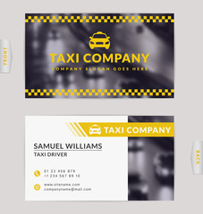 Business card for taxi company. © RainLedy
