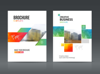 Abstract business Brochure design vector template in A4 size. 