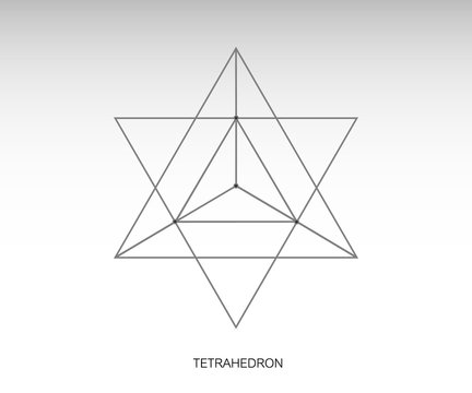 Star tetrahedron icon